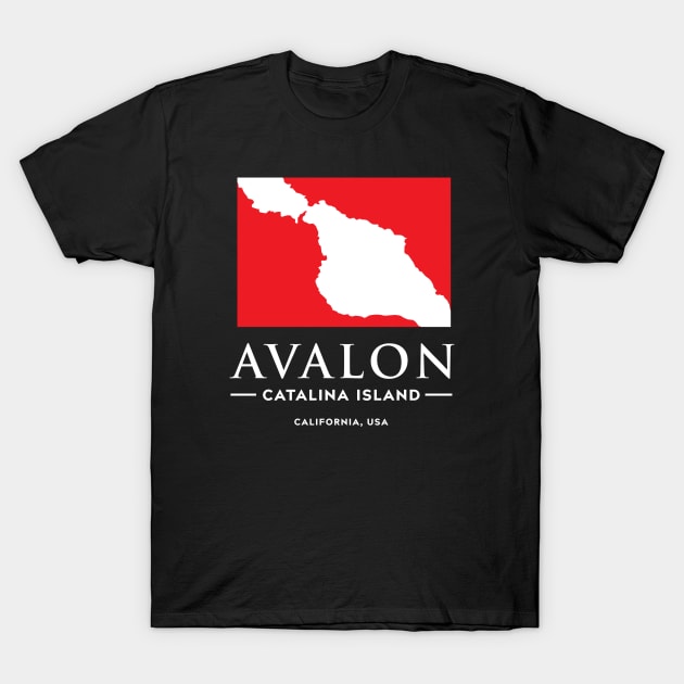 Dive Avalon Catalina T-Shirt T-Shirt by Retron